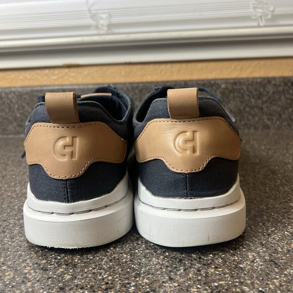 Cole Haan Grand 360 Mens Sz 13 M Shoes Blue Canvas Casual Comfort Sneaker Oxford - Picture 9 of 11